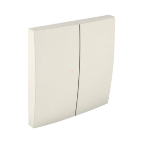   Efapel Logus90 kettes billentyűpár ,kapcsoló fedél, elefántcsontszín 90611 TMF