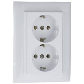 Efapel dupla dugalj, fehér (90331-CBR)