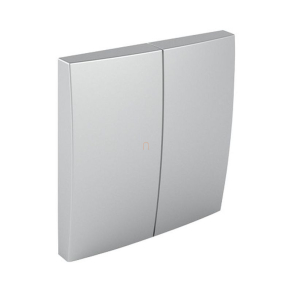   Efapel Logus90 kettes billentyűpár ,kapcsoló fedél, aluminium 90611 TAL