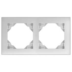 Efapel Logus90 Aquarella kettes keret, alumínium 90920 TAL