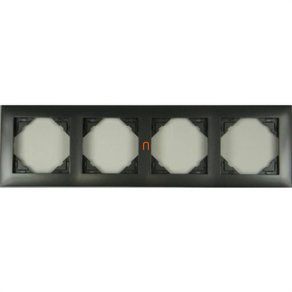 Efapel 90940 TIS AQUARELLA 4-es keret, szürke