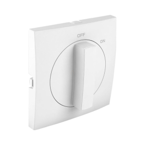   Efapel 90762 TBR Fedlap forgócsapos nyomógombhoz, fel/le jellel, fehér