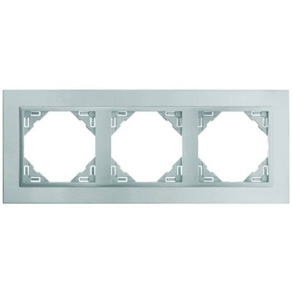 Efapel Metallo 3-as keret, titán/gyöngyház (90930-TTP)