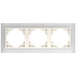 90930 TCP CRYSTAL 3-as keret, üveg/gyöngyház, Elko Ep