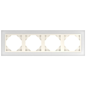 90940 TCP CRYSTAL 4-es keret, üveg/gyöngyház, Elko Ep