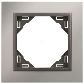 Efapel Logus90 Metallo egyes keret, króm-szürke 90910 TRS