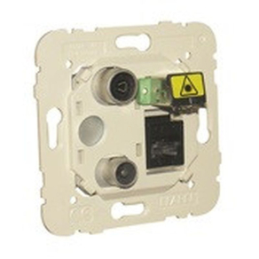   21535 Multimédia aljzat R-TV-DAT végponti + CAT6 UTP + FO-SC-APC, Elko Ep