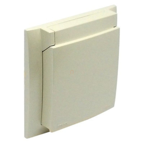 Efapel 90961 TPE IP44 fedlap kerettel, gyöngyház