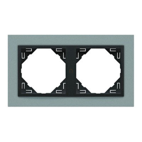 Efapel 90920 TAS ANIMATO 2-es keret, alumínium és szürke