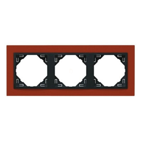 Efapel 90930 TTS ANIMATO 3-as keret, tégla/szürke