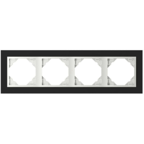   90940_TEG Crystal Négyes keret, fekete kristály/jég, Elko Ep