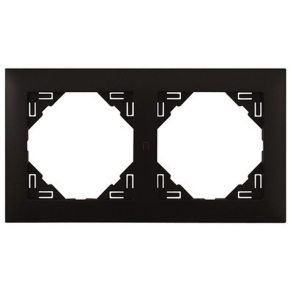 Efapel Logus90 Aquarella kettes keret matt fekete 90920 TPM