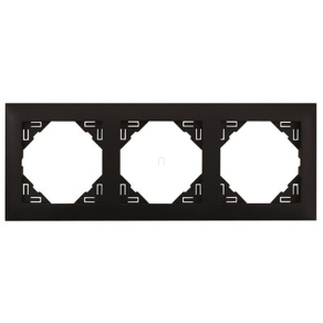 Efapel Logus90 Aquarella hármas keret fekete 90930 TPM