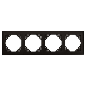 Efapel Logus90 Aquarella négyes keret fekete 90940 TPM