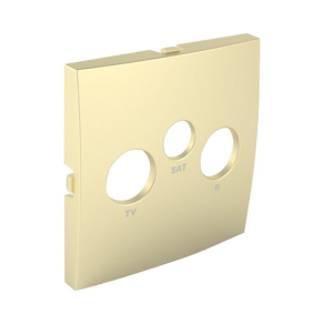 Efapel 90775_TDU Fedlap R-TV-SAT aljzathoz, arany