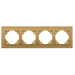 Efapel 90940_TUU ANIMATO Négyes keret, arany/arany