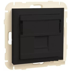 Efapel 90441_SPM RJ45 Szimpla fedlap, fekete színű