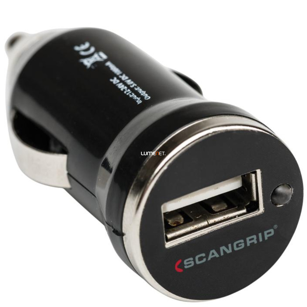 Scangrip autós USB szivargyújtó adapter 12-24V