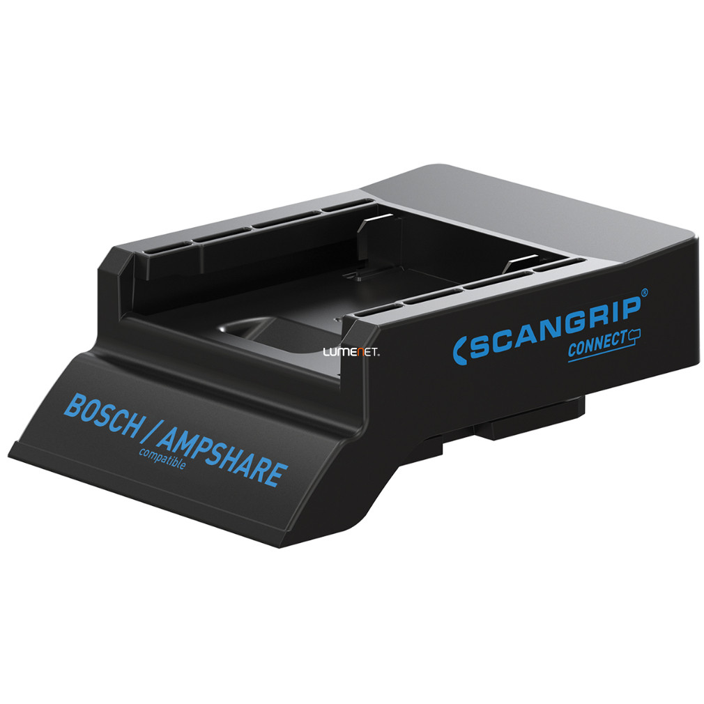 Scangrip Connect CAS rendszerű adapter Bosch, Ampshare márkájú akkumulátorokhoz