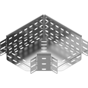   Baks 112110 KKJ100H100 vízszintes sarokidom sarokösszekötővel 100x 100 mm 90 fokos összekötőelem, kábelvezetési elemek csatlakoztatásához