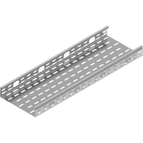   Baks 151830 KOP300H50/3 kábeltálca 50×300×3000 mm szalaghorganyzott 1,5 mm anyagvastagság 24x 35 mm oldalnyílásokkal