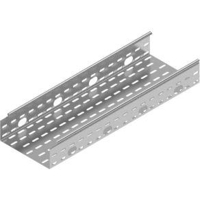   Baks 181040 KOJ400H80/3 kábeltálca 80×400×3000 mm szalaghorganyzott 1,0 mm anyagvastagság 24x 35 mm oldalnyílásokkal