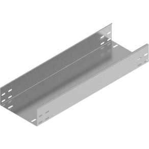   Baks 182060 KBP600H80/3 kábeltálca 80×600×3000 mm szalaghorganyzott 1,5 mm anyagvastagság perforáció nélkül, villamos kábelek nyomvonalvezetéséhez