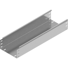   Baks 111610 KBJ100H100/3 kábeltálca 100×100×3000 mm szalaghorganyzott 1,0 mm anyagvastagság perforáció nélkül, villamos kábelek nyomvonalvezetéséhez