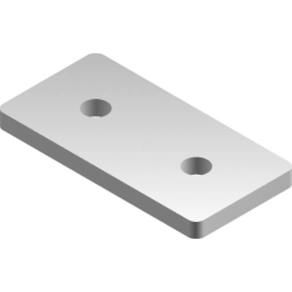   Baks 662100 LCP1 Sínösszekötő elem 80x 40 mm 40/ 41 mm sínhez, cinkpelyhes horganyzás, anyagvastagság 6,0 mm összekötőelem
