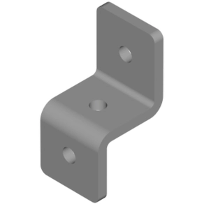   Baks 667300 LCO3 Sínösszekötő elem 40×86×40 mm 40/ 41 mm sínhez, cinkpelyhes horganyzás, anyagvastagság 6,0 mm összekötőelem