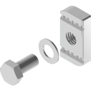   BAKS SRM8×25 Csavargarnitúra (hatlapfejű csavar M8x25 + alátét + csúszóanya 20x35mm) 650451