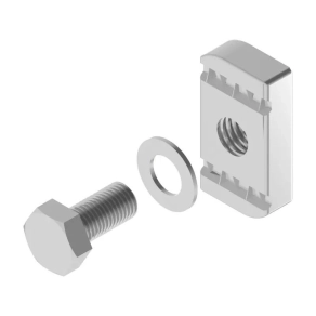   BAKS SRM10×30 Csavargarnitúra (hatlapfejű csavar M10x30 + alátét + csúszóanya 20x35mm) 650651