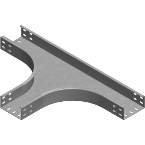   Baks 351140 TKZC400H50 Kábeltálca T-idom 50x 400 mm tűzihorganyzott, anyagvastagság 2,0 mm perforáció nélkül, villamos kábelek nyomvonalvezetéséhez