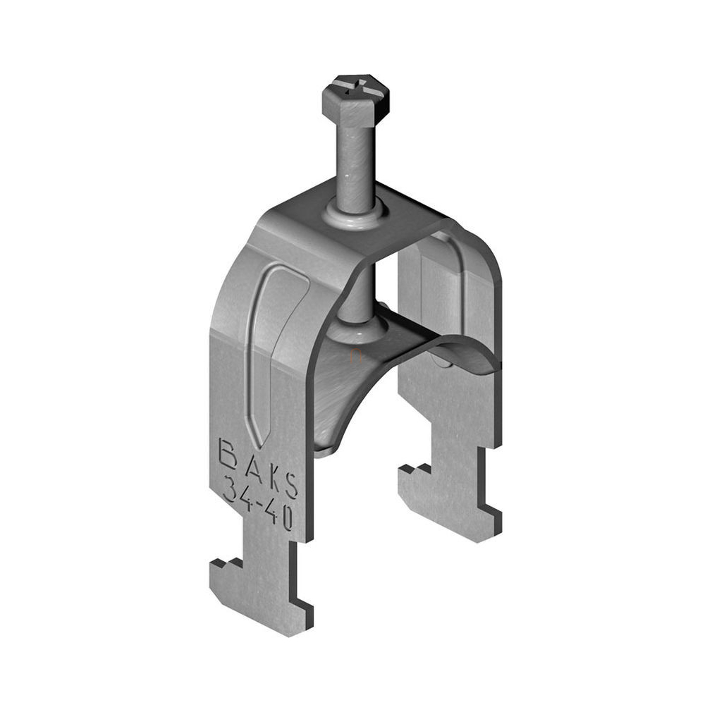 BAKS kengyeles bilincs H-kivitel cinkpehely bevonatos 1 kábelhez fém nyomóvályúval 22-28mm, 16mm résszélességhez UK1/UKO1/22-28 402400