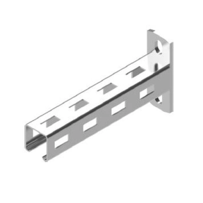   Baks 710920 WPT200 ( 215 mm) oldalfali/mennyezeti konzol védőkupakkal 40x40, kábelvezetési elemek rögzítéséhez