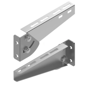   Baks 805210 WU/WUO100 ( 145 mm) állítható falikonzol, kábelvezetési elemek rögzítéséhez