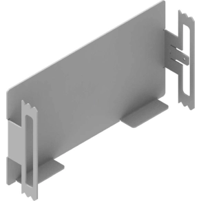   Baks 960613 ZK130H68 Végzáró 68x 130 mm mellvédcsatornához, elektrogalvanikusan horganyzott, anyagvastagság 1,0 mm, villamos szerelési feladatokhoz