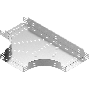   Baks 154814 TKPP400H50 Kábeltálca T-idom 50x 400 mm, anyagvastagság 1,5 mm, villamos kábelek nyomvonalvezetéséhez