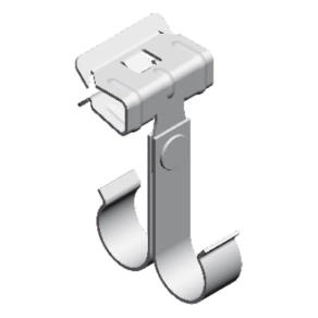   Baks 797001 ZSK3 13/3 Csőrögzítő gerendakapocs dupla 11–13 mm, peremre 2–3 mm, horganyzott rugóacél, anyagvastagság 1,0 mm rögzítőelem