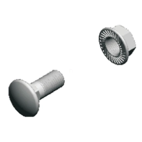 BAKS SGKM8x14 lencsefejű csavar + anya 651241