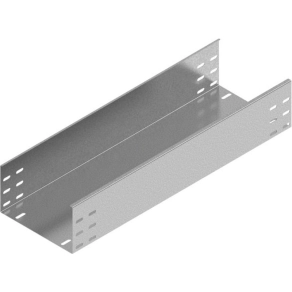   Baks 122050 KBP500H110/3 kábeltálca 110×500×3000 mm szalaghorganyzott 1,5 mm anyagvastagság perforáció nélkül, villamos kábelek nyomvonalvezetéséhez