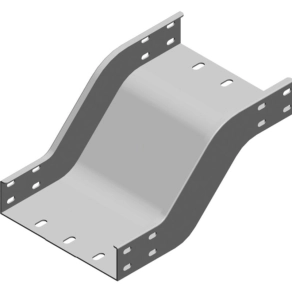   Baks 353705 OPNZC 50H50 Kábeltálca kitérő idom 50x 50 mm függőleges, tűzihorganyzott, anyagvastagság 2,0 mm, villamos kábelek nyomvonalvezetéséhez
