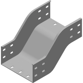   Baks 313650 OPNZP500H100 Kábeltálca kitérő idom 100x 500 mm függőleges, tűzihorganyzott, anyagvastagság 1,5 mm, villamos kábelek nyomvonalvezetéséhez