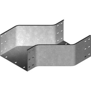   Baks 373430 OPZZP300H200 Kábeltálca kitérő idom 200x 300 mm jobbos, vízszintes, tűzihorganyzott, anyagvastagság 1,5 mm, villamos kábelek nyomvonalvezetéséhez