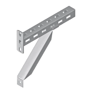   Baks 800930 WPTKO300 ( 315 mm) oldalfali tartókonzol támasztékkal 40x40, kábelvezetési elemek rögzítéséhez
