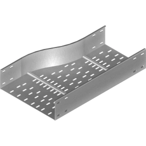   Baks 241462 RKPSC600/500H120 Kábeltálca szűkítőidom 600/ 500 mm jobbos, anyagvastagság 2,0 mm önhordó, villamos kábelek nyomvonalvezetéséhez