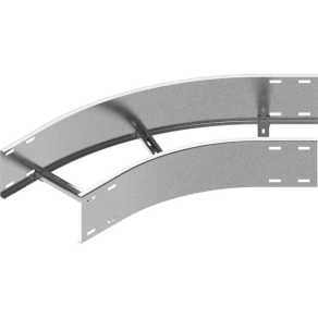   Baks 413663 LDSMT600H110 Nagyfesztávú kábellétra külső sarokidom vízszintes 110x 600 mm 45 fokos szalaghorganyzott, anyagvastagság 3,0 mm