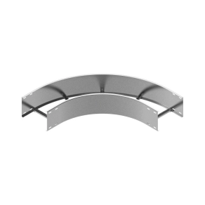   Baks 434152 LDSC500H200 Nagyfesztávú kábellétra külső sarokidom vízszintes 200x 500 mm 90 fokos szalaghorganyzott, anyagvastagság 2,0 mm