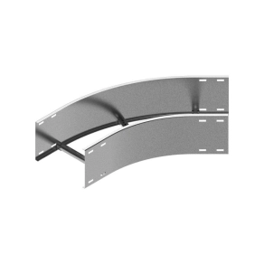   Baks 435542 LDSMC400H200 Nagyfesztávú kábellétra külső sarokidom vízszintes 200x 400 mm 45 fokos szalaghorganyzott, anyagvastagság 2,0 mm