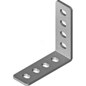   Baks 664005 LCTV3 Sínösszekötő sarokelem 120×120×40 mm 40/ 41 mm sínhez, cinkpelyhes horganyzás, anyagvastagság 5,0 mm összekötőelem